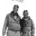 Edmund Hillary signed 12x8 black and white photo. Sir Edmund Percival Hillary KG ONZ KBE (20 July