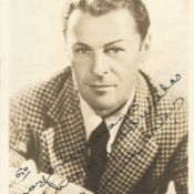 Brian Donlevy signed 7x5 vintage sepia photo. Waldo Brian Donlevy (February 9, 1901 - April 6, 1972)