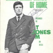 Tom Jones Singer Signed Green Green Grass Of Home Vintage Sheet Music. Good condition. All