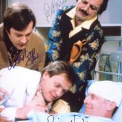 Only When I Laugh comedy series photo signed by all three cast members in Christopher Strauli,