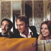 Catherine Schell signed Return of the Pink Panther 10x8 inch colour photo. Good condition. All