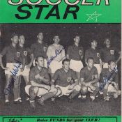 Autographed ENGLAND Soccer Star Magazine, issued on the 10th of July 1964, the front cover depicts