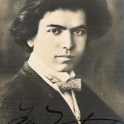 Jan Kubelik, 1880-1940, Czech Violinist Signed Vintage Postcard Photo. Good condition. All