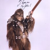Star Wars 8x10 movie photo signed by Michael Kingma as Tarful. Good condition. All autographs come