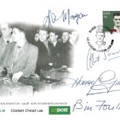 Manchester United Busby Babes multi signed Munich Air Disaster cover signatures include Kenny