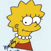 Yeardley Smith signed Lisa Simpson 10x8 animated photo. French-born American actress, artist and