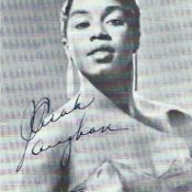 Sarah Vaughan (1924-1990) Jazz Singer Signed Vintage Photocard . Good condition. All autographs come