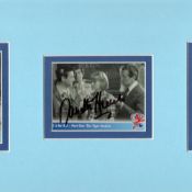 The New Avengers 7x16 Mounted Trading Cards Signed By Joanna Lumley, Gareth Hunt, 1942-2007, And