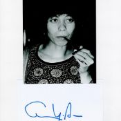 Angela Davis 12x8 signature piece includes signed album page and a black and white photo fixed to A4