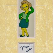 Marcia Wallace 14x11 overall mounted Edna Krapappel Simpsons signature piece includes signed album