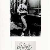 Sophia Loren 16x12 overall mounted signature piece includes signed album page and fantastic black