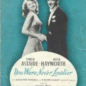 Fred Astaire (1899-1987) Actor and Dancer Signed Sheet Music Dearly Beloved From You Were Never