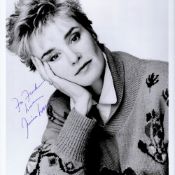 Jessica Lange signed 10x8 inch black and white photo. Jessica Phyllis Lange is an American. Good