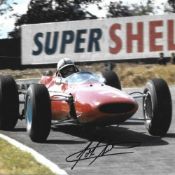 John Surtees signed 10x8 colour photo. John Surtees, CBE (11 February 1934 - 10 March 2017) was a