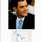 Jude Law 16x12 overall mounted signature piece includes signed album page and a colour photo.