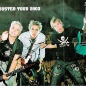 Busted multi signed 14x10 Busted Tour 2003 magazine poster signed by James Bourne, Matt Willis and