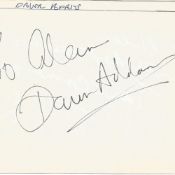 Dawn Addams signed 7x5 album page. Victoria Dawn Addams (21 September 1930 - 7 May 1985) was a