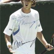 Andy Murray signed Fred Perry 6x4 colour promo photo. Sir Andrew Barron Murray OBE (born 15 May