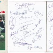 Autographed SCOTLAND Annual, The Scottish Football Book No. 16 by Hugh Johns issued in 1970,