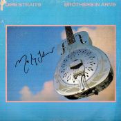 Dire Straits Brothers In Arms LP Record Signed To The Cover By Mark Knopfler . Good condition. All