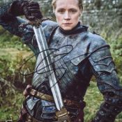 Game of Thrones 8x10 photo signed by actress Gwendoline Christie. Rare signature. Good condition.