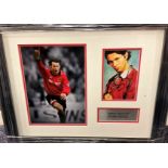 Football Manchester United FC and Wales Legend Ryan Giggs Personally Signed 6x4 Colour Photo with