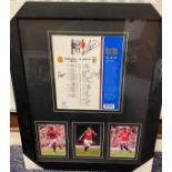 Football Manchester United Multi Signed Presentation Frame. Personally Signed by Anthony Martial,