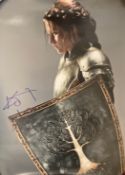 Kristen Stewart Personally signed 16x12 Colour Photo of Stewart wearing Armour, Holding a Shield,