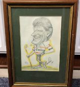 Golf Nick Price Personally Signed Limited Edition 441/1000 Print Mounted, and in wooden frame