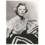 June Allyson signed vintage 10x8 black and white photo. American stage, film, and television