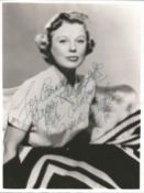 June Allyson signed vintage 10x8 black and white photo. American stage, film, and television