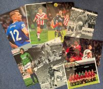General Sport Collection including a range of signed coloured and black and white photos.