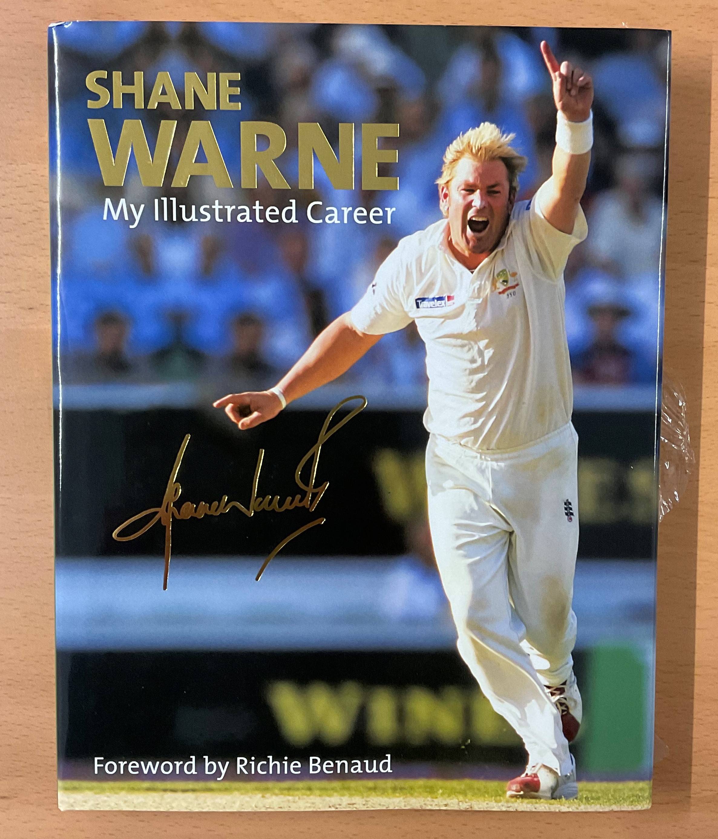 Cricket Shane Warne Signed Book Titled Shane Warne My Illustrated Career. First Edition Hardback