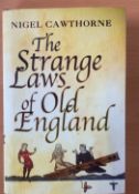 Author Nigel Cawthorne Signed Book Titled The Strange Laws Of Old England. A Reprinted Hardback
