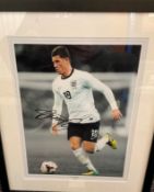 Football Ross Barkley Personally Signed Colour Photo in black wood effect frame measuring 20x16