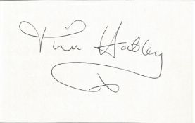 Tina Hobley signed 6x4 white index card. Tina Ellen Hobley (born 20 May 1971) is an English