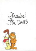 Jim Davis signed 6x5 Garfield Animated card. James Robert Davis (born July 28, 1945) is an