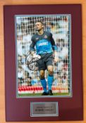 Football. Goalkeeper Robert Green Signed 12x8 Colour Photo, Mounted with Personalised Name Plaque.