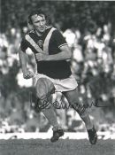 Mike Summerbee signed Burnley F.C 8x6 black and white photo. Mike Summerbee (born 15 December