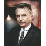 Sam Neill signed 10x8 colour photo. Nigel John Dermot Sam Neill DCNZM OBE (born 14 September 1947)