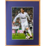Football. Mezut Ozil Personally Signed 12x8 Colour Photo, Mounted. Photo Shows Ozil in action for