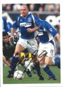 Paul Gascoigne signed Everton 7x5 colour photo. Paul John Gascoigne ( born 27 May 1967), nicknamed