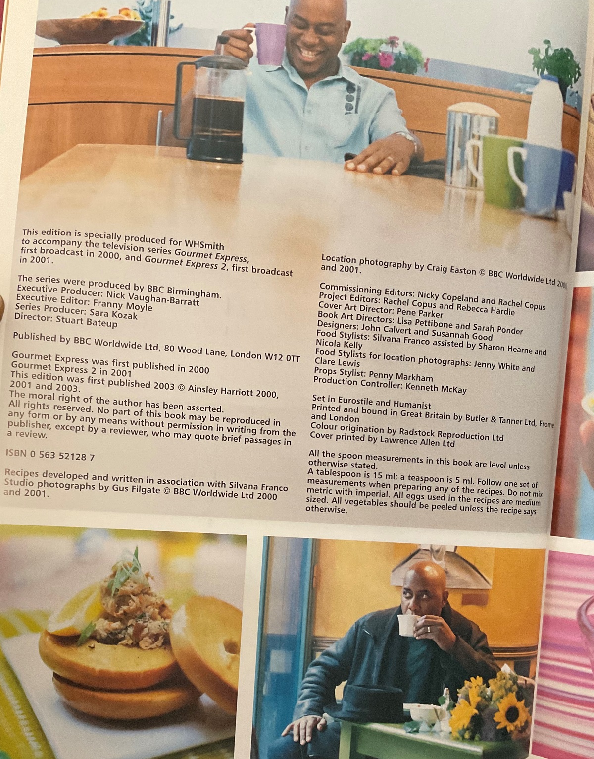 Chef Ainsley Harriott Hand signed Complete Gourmet Express Recipe Book. A WHSmith Production. BBC - Image 2 of 2
