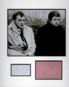 James Bolam and Rodney Bewes 13x12 approx Likely Lads mounted signature piece. Good condition. All