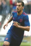 Henrikh Mkhitaryan signed Manchester United 12x8 colour photo. Henrikh Mkhitaryan ( born 21