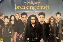 Author of Twilight Saga Stephenie Meyer Signed 17x11 Colour Movie poster. Stephenie Meyer American