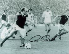 Football Archie Gemmill signed 10x8 Scotland World Cup 1978 black and white photo. Good condition.
