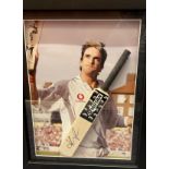 Cricket Kevin Pietersen Personally Signed Miniature Spartan Cricket Bat with 17x14 Colour Photo of