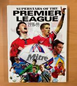 Superstars of the Premier League 1998-99 Book, Unsigned. Hardback book First Edition. Published in