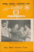 Football Arsenal Football Club Supporters Club Gunflash vintage programme vol 1 No 10 June 1950